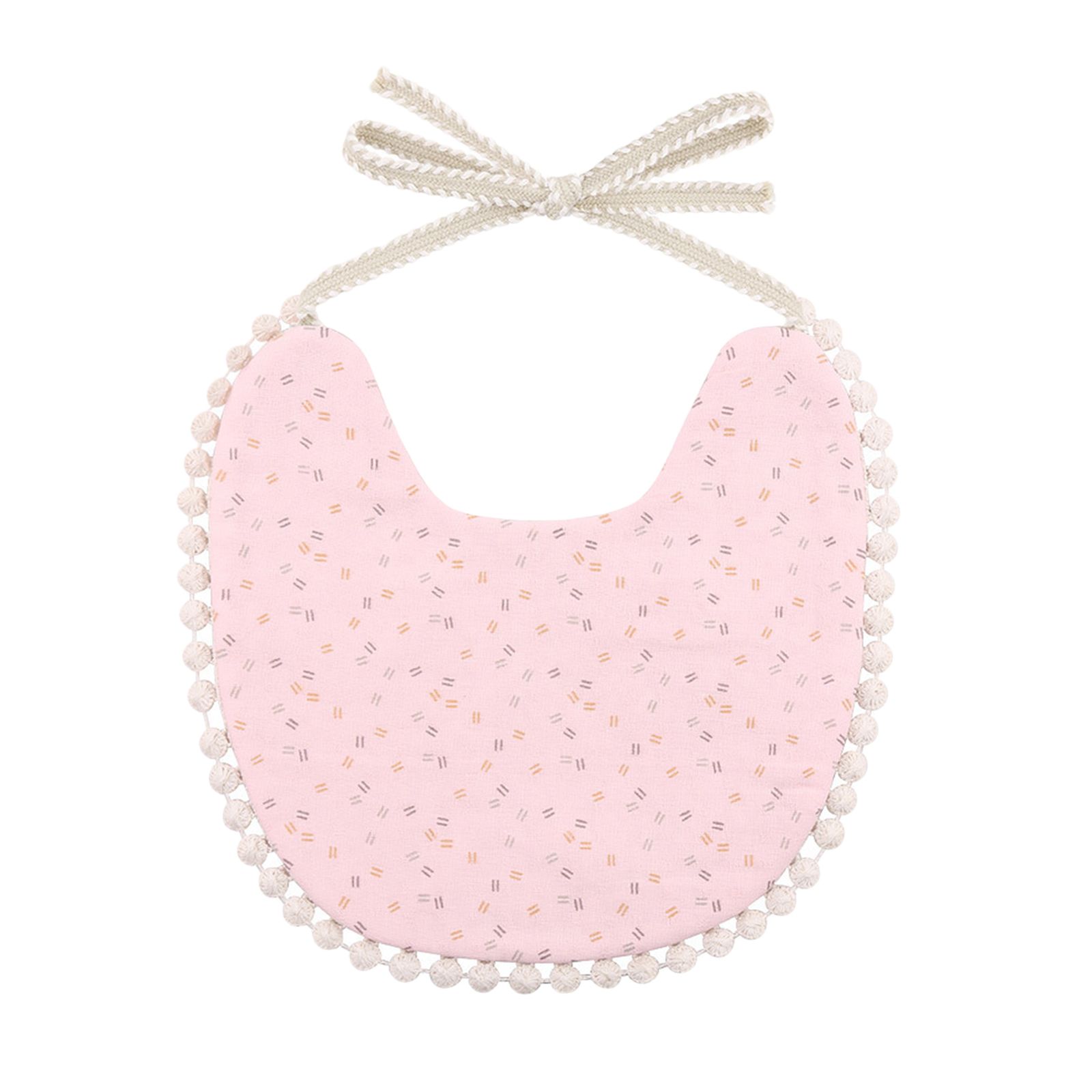  - Bavoirs Pour Bébé Bavoir À Smock De Sevrage Avec Tour De Cou Réglable Pour Les Tout-Petits Qui Mangent De La Dentition Tablier Portable Pour Bébé De 0 - F Rose