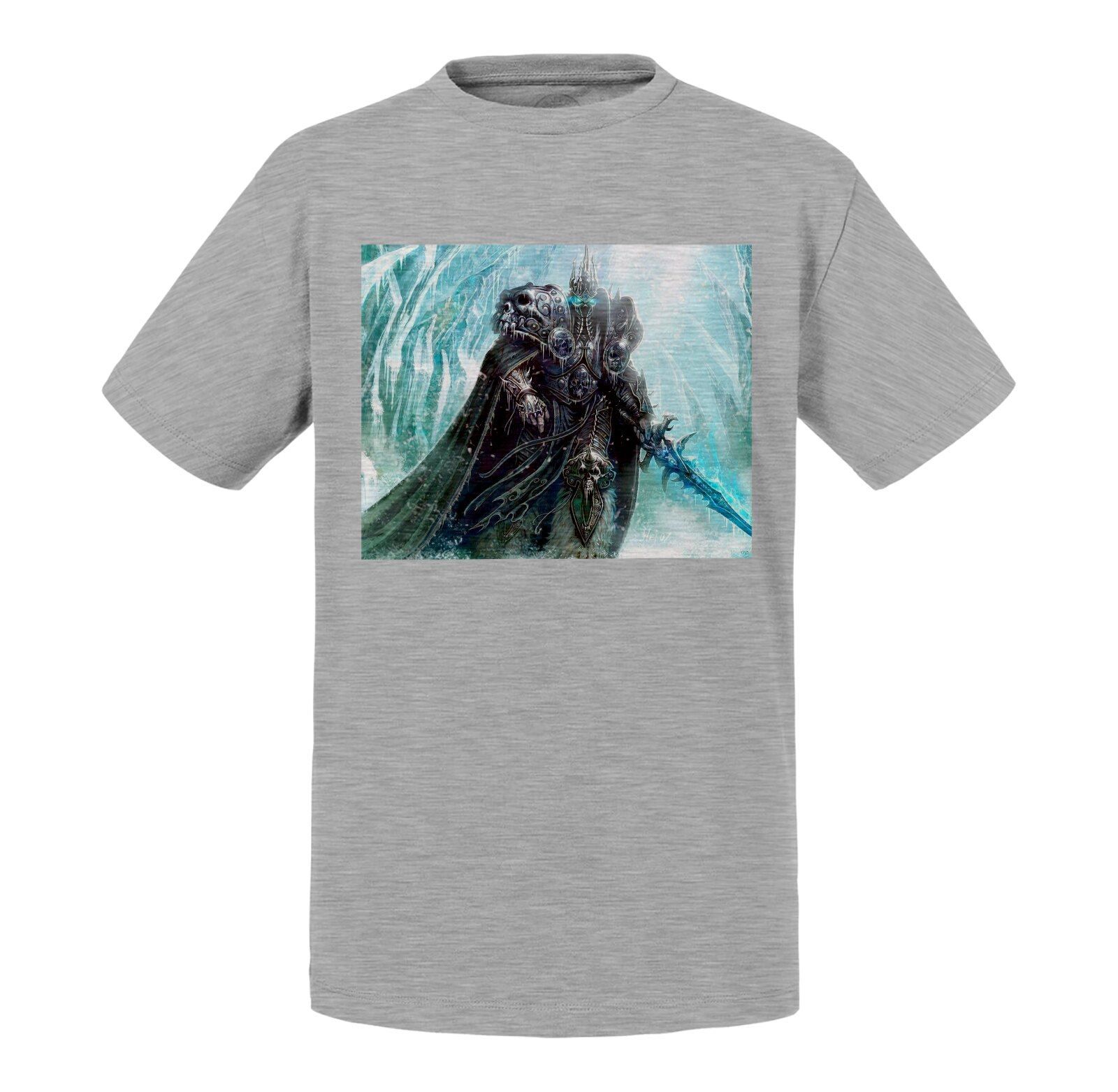 T-Shirt Enfant World Of Warcraft Roi Liche Arthas Jeux Vidéo