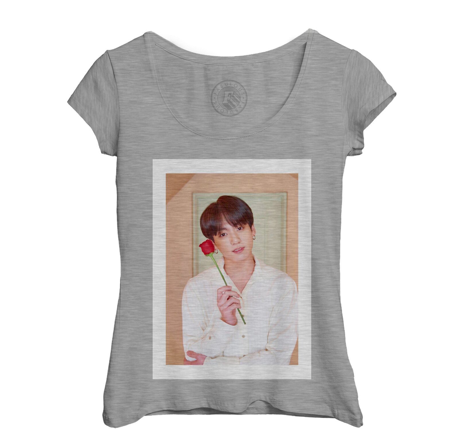 T-Shirt Femme Col Echancré Bts Map Of The Soul: Persona Jungkook Kpop Stars