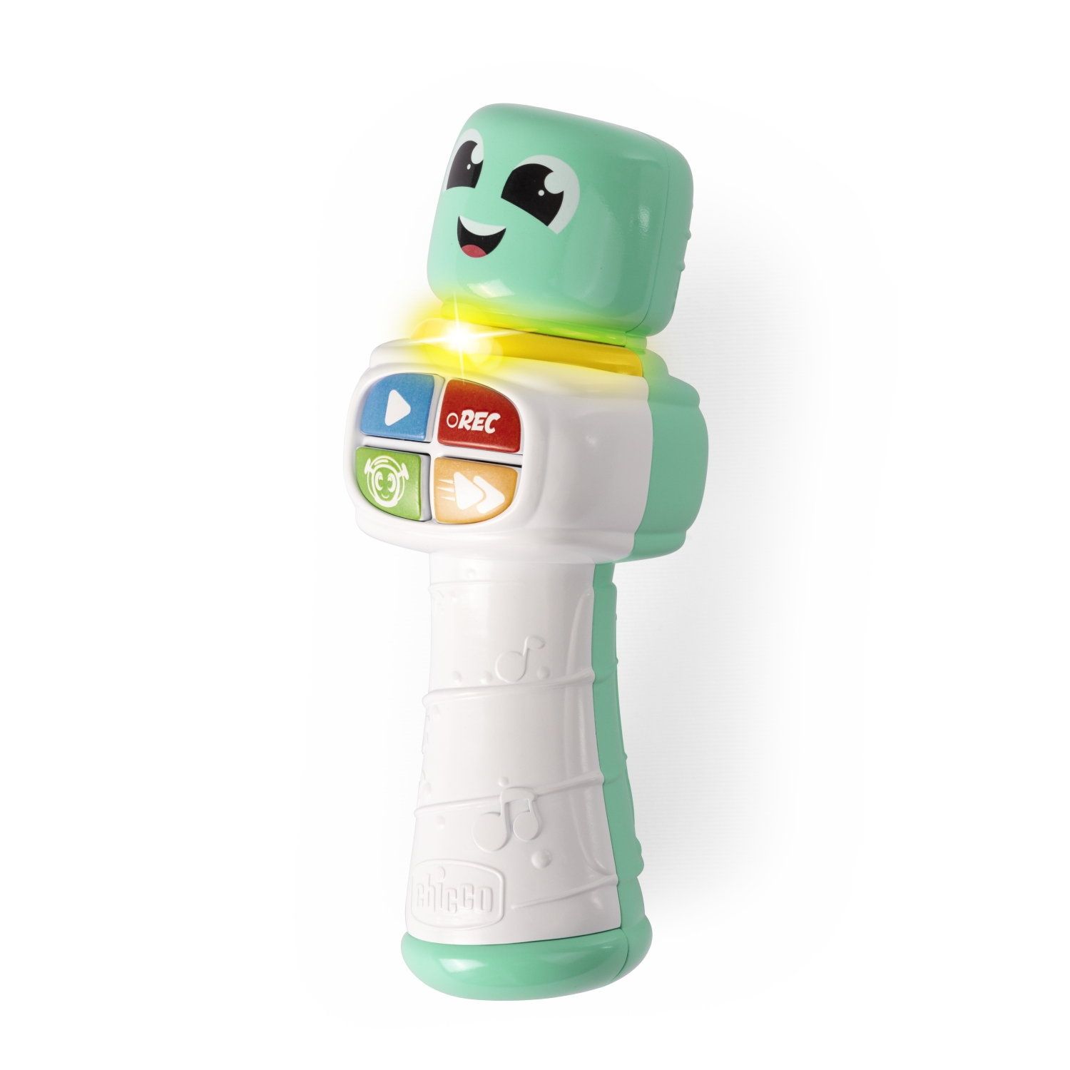 Chicco Jouet Microphone pour bébés 18 Jouet Musical électronique pour bébés Mode de Jeu 4en1 Microphone interactif avec Effets Amusants Mélodies Sons et Lumières - vue 5