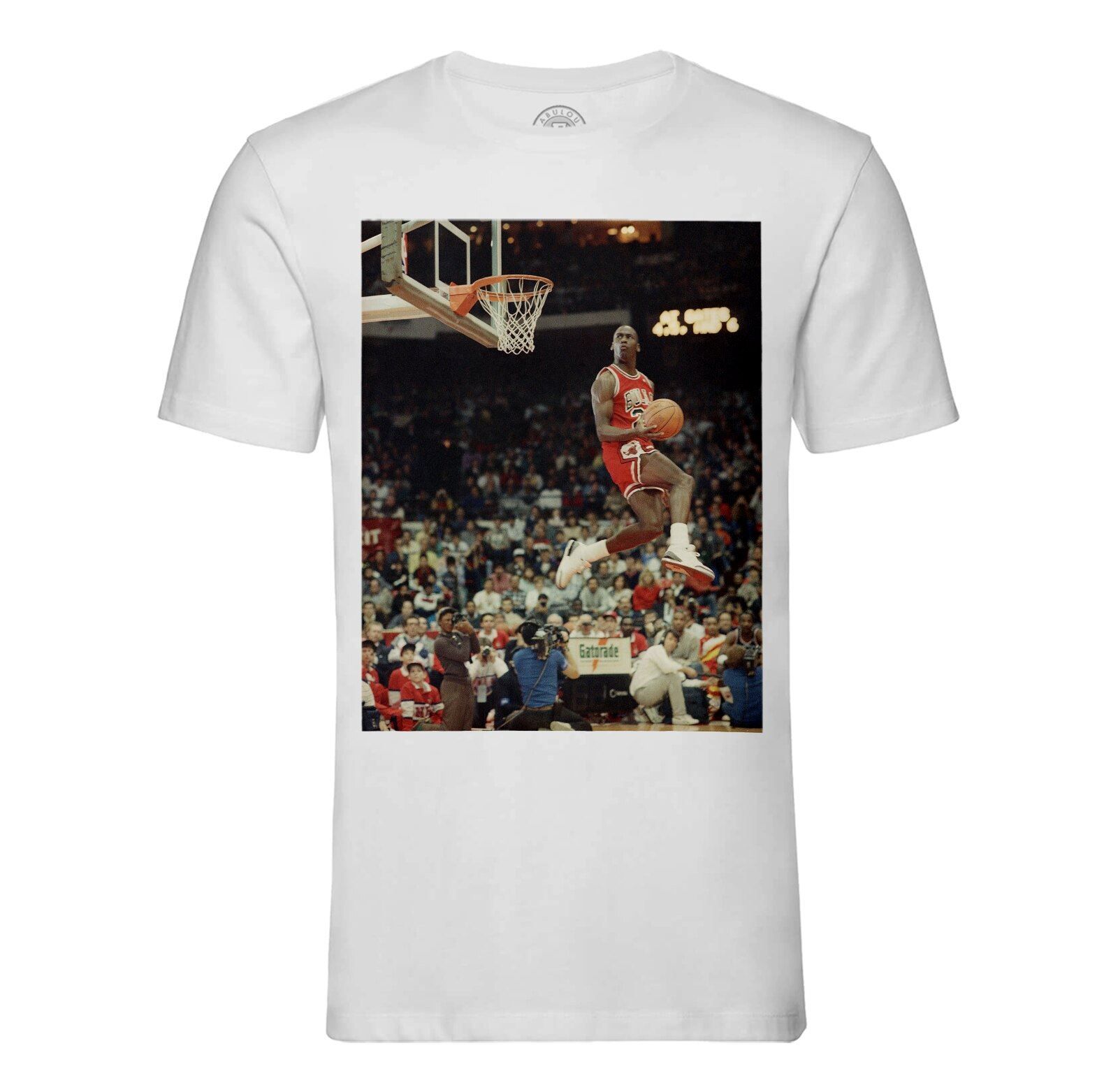 T-Shirt Homme Col Rond Michael Jordan Dunk Contest 1988 Reverse Basketball