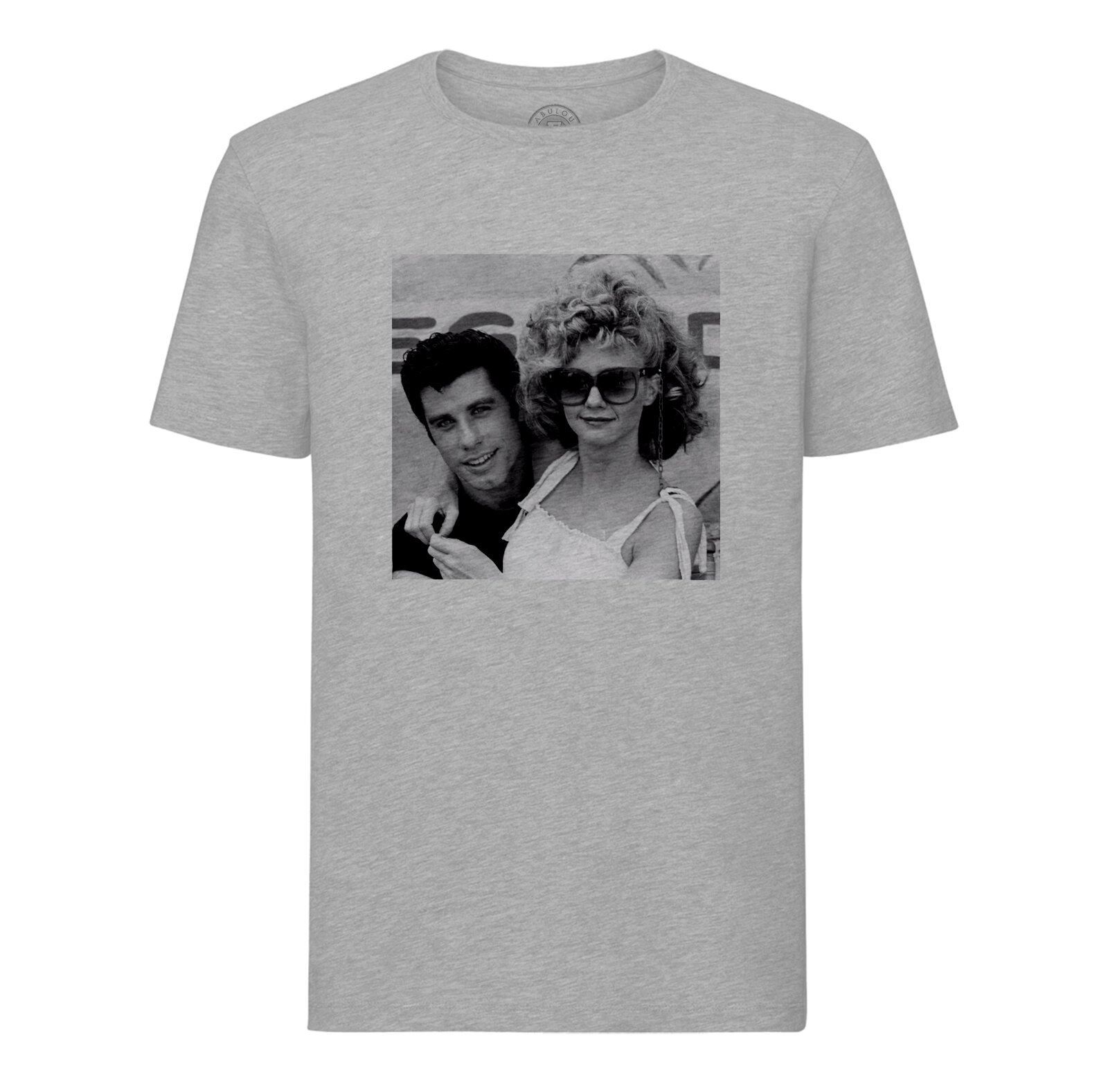 T-Shirt Homme Col Rond John Travolta Olivia Newton Celebrites 1978 Star Cinema