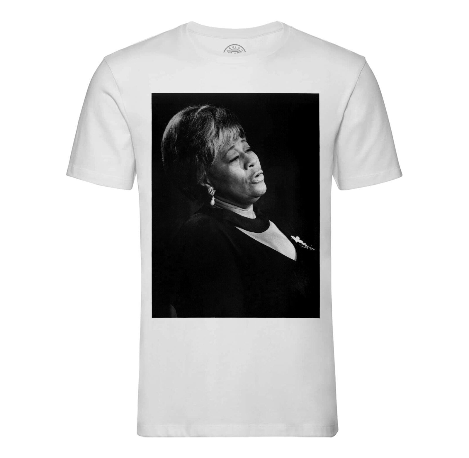 T-Shirt Homme Col Rond Ella Fitzgerald Chanteuse Photo De Star Célébrité Vieille Musique Original