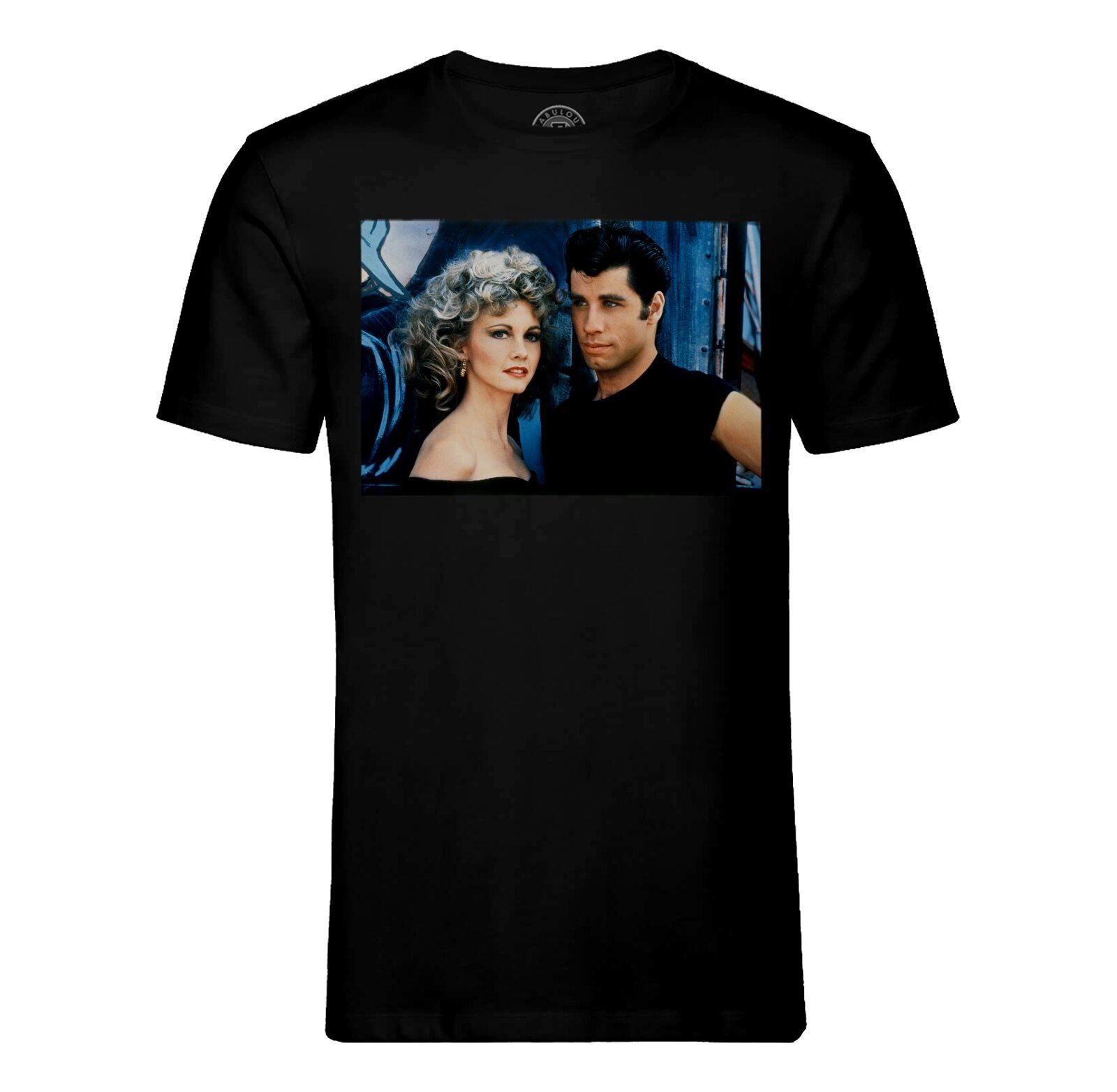 T-Shirt Homme Col Rond John Travolta Et Olivia Newton Grease Photo De Stars Célébrités Original 5