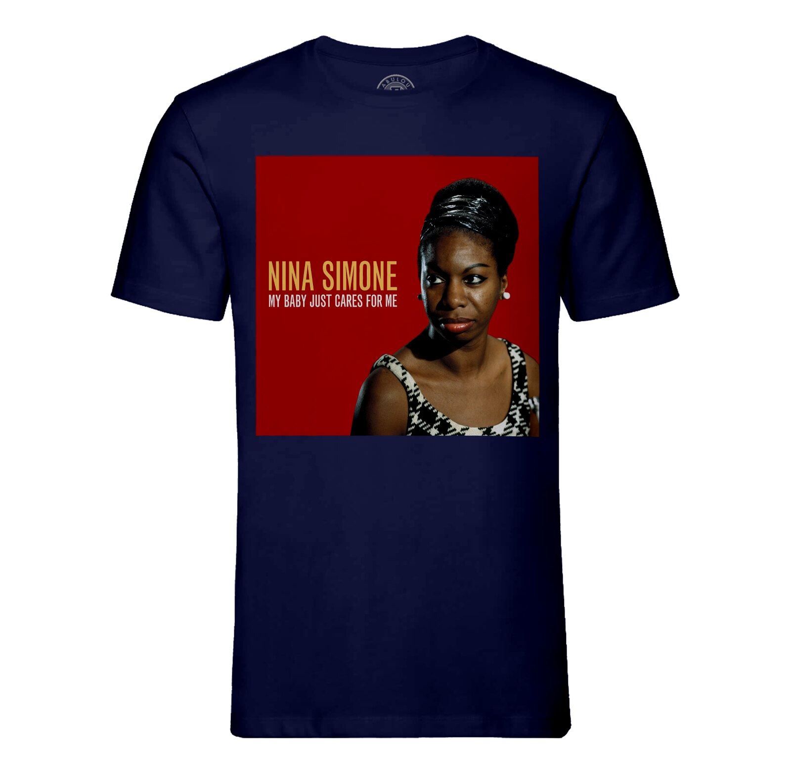 T-Shirt Homme Col Rond Nina Simone My Baby Just Cares For Me Jazz Album Musique Rétro Poster