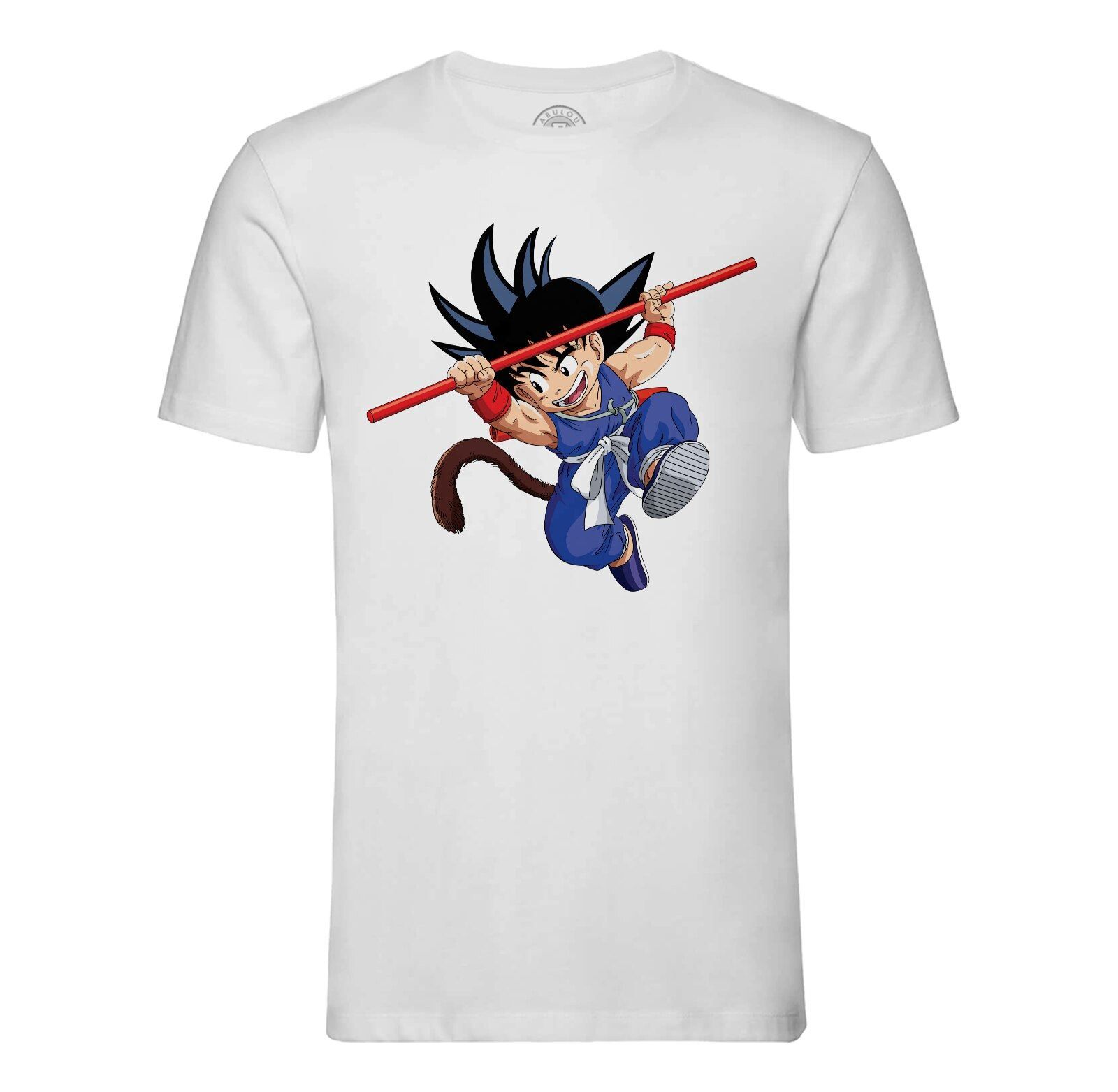 T-Shirt Homme Col Rond Dragon Ball Goku Blue Manga Dbz Anime Japon