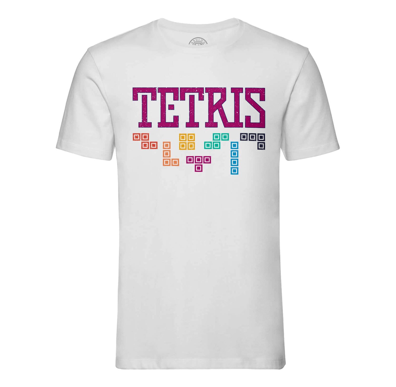 T-Shirt Homme Col Rond Tetris Jeux Vidéo Retro Gaming Vintage