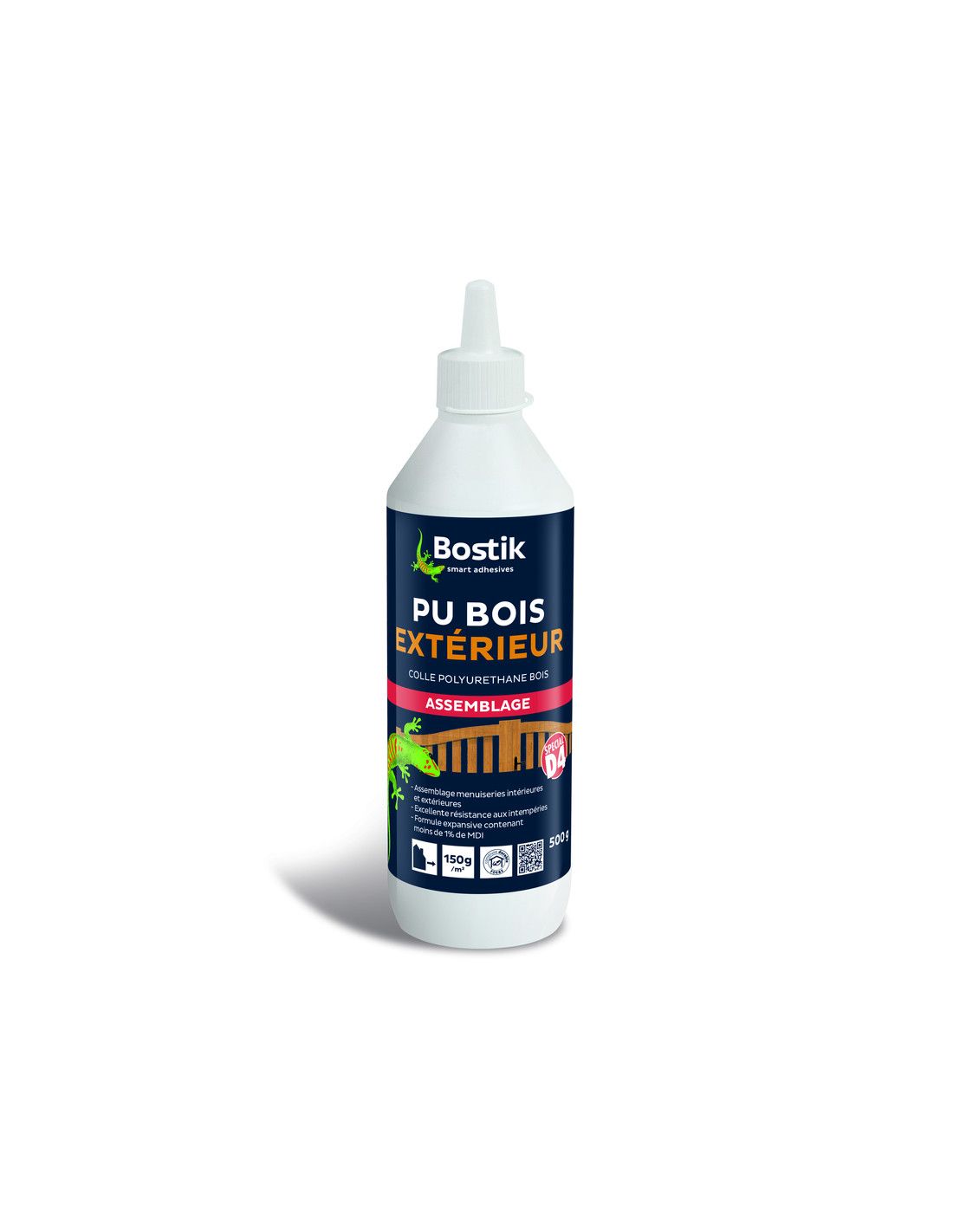 Colle agrobois PU bois extérieur biberon de 500gr - BOSTIK - 30610777