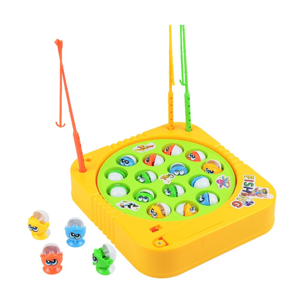  - Jouets De Pêche Rotatifs Drôles Jeu De Société Électronique Coloré Ensemble De Jouets D'éducation Précoce 15 Pièces