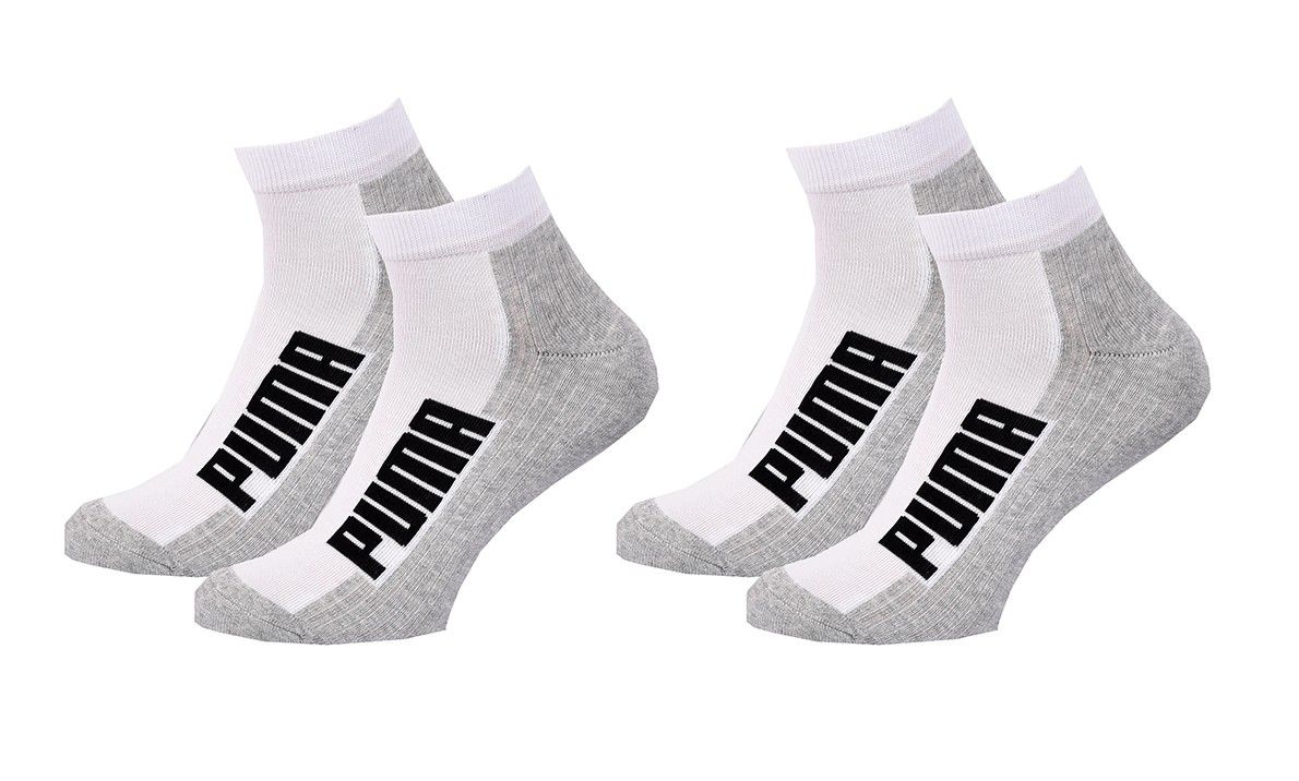 chaussettes puma quarter pack de 2 paires cushioned quarter 002 35/