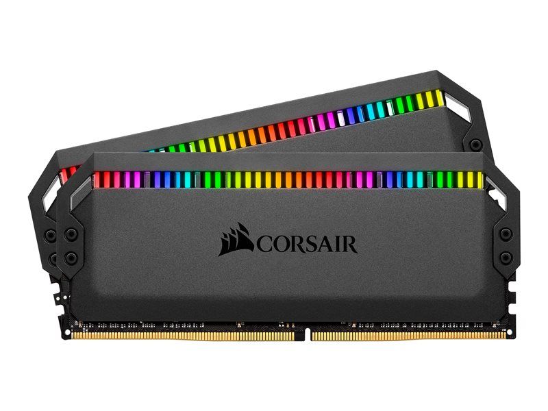 CORSAIR Dominator Platinum RGB - DDR4 - kit - 32 Go: 2 x 16 Go - DIMM 288 broches - 4000 MHz / PC4-32000 - CL16 - 1.4 V - mémoire sans tampon - non ECC - noir