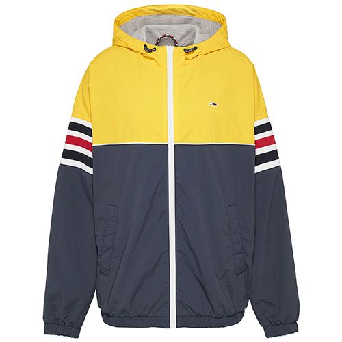 tommy hilfiger colorblock zip jacket - XL