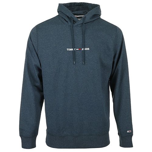 tommy hilfiger straight logo hoodie - S