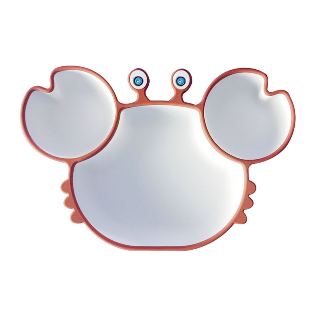  - Plat De Nourriture À Grille Divisée, Assiette En Silicone Pour Bébés  Plateau De Nourriture En Forme De Crabe De Dessin Animé Avec Aspiration Pour Lave-Vaisselle Et Micro-Ondes-Café Sûr Café