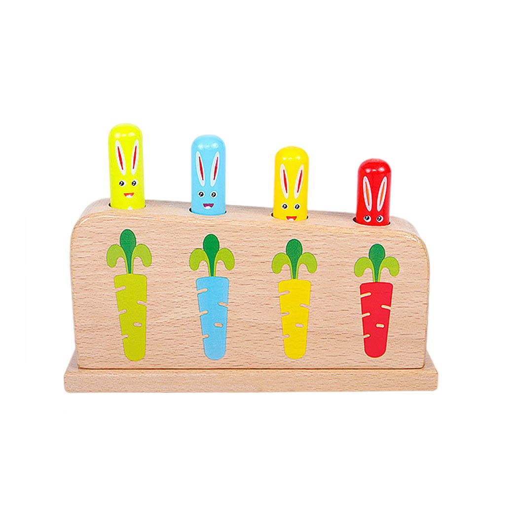  - Jeu De Saut De Lapin En Bois Apprentissage Préscolaire Pour Tout-Petits