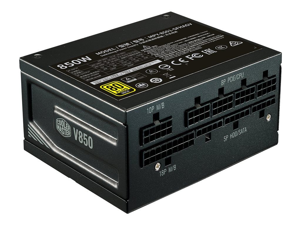 Cooler Master V Series V850 SFX Alimentation électrique interne EPS12V / SFX12V 3.42 80 PLUS Gold CA 100 240 V 850 Watt PFC active Europe