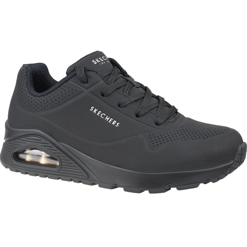 Skechers Uno Stand On Air Chaussures De Sport Baskets Basses Respirant Femmes-Noir-36.5