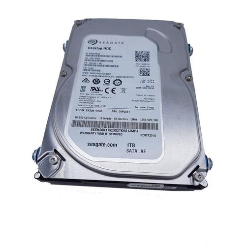 Disque Dur Interne Seagate Disque Dur 1To Sata 3.5" Seagate St1000Dm003 1Sb102-542 Sh20K17923 00Pc551 Cc62