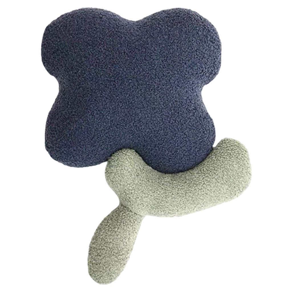  - Literie Oreiller En Peluche Fleur Cadeau D'anniversaire De Noël Coussin Pour Bébé Filles Garçons Cadeau De Fête Bleu