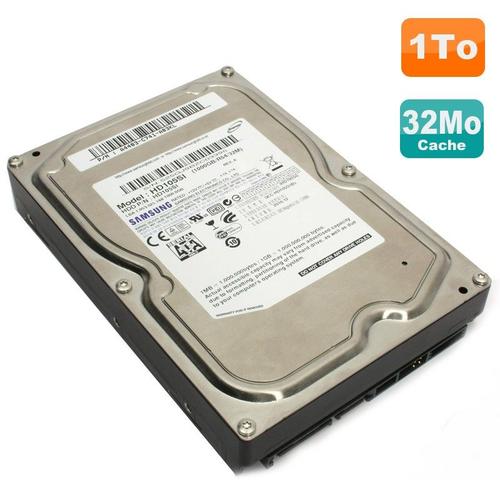 Disque Dur Interne Samsung Disque Dur 1To Samsung Sata 3.5" Hd105Si Cache 32Mo 5400 Rpm