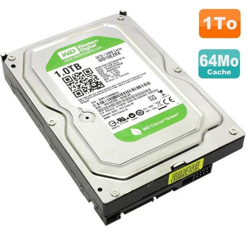 Disque Dur 1To Western Digital Green 3.5" Sata Wd10Ezrx-00L4Hb0 64Mb