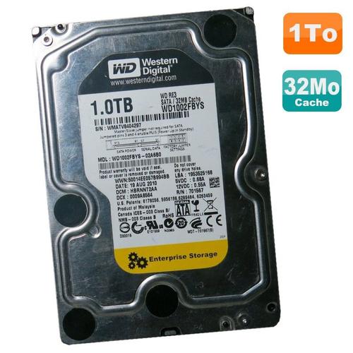 Disque Dur 1To Sata 3.5 Wd Re3 Enterprise Storage Wd1002Fbys-02A6B0 7200Rpm 32Mo