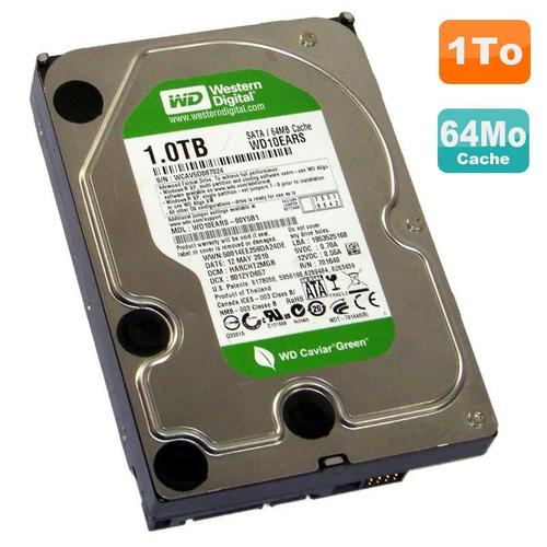 Disque Dur 1To Western Digital Wd10Ears-00Y5B1 3.5" Sata Caviar Green 5400 64Mo
