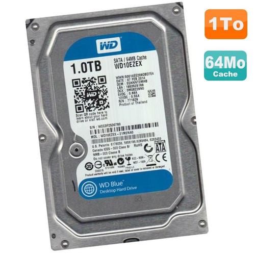Disque Dur 1To Western Digital Blue Sata Iii 3.5' Wd10Ezex-21M2Na0 7200Rpm 64Mo