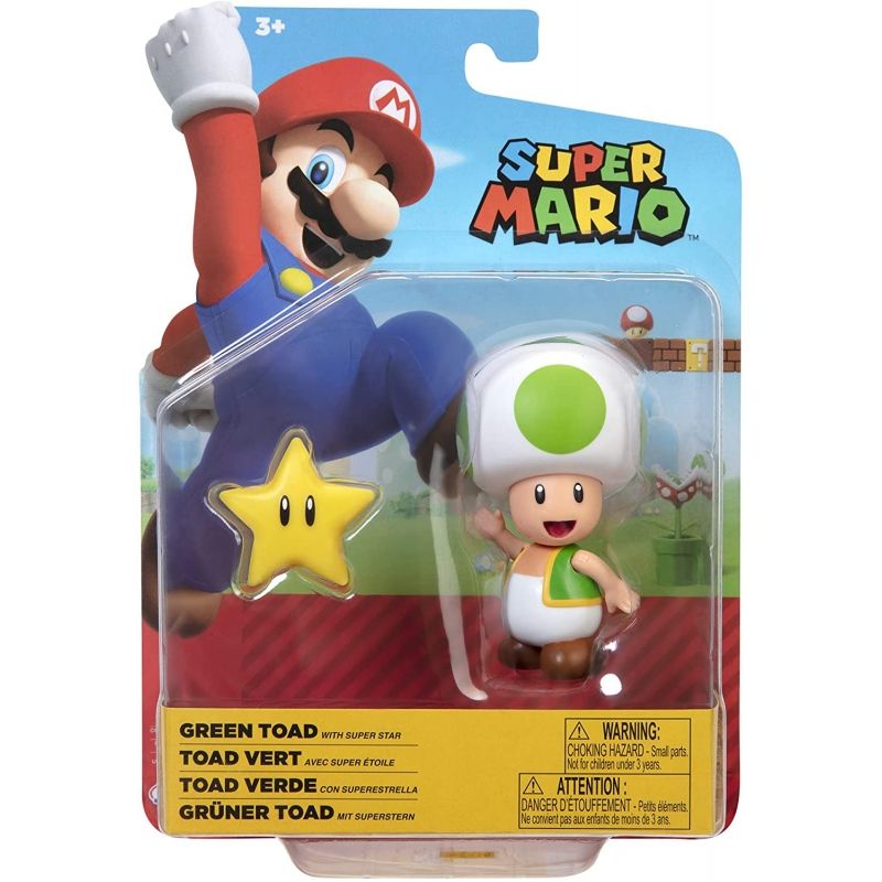 Nintendo Jakks Super Mario ? Toad Avec Étoile ? 10 Cm