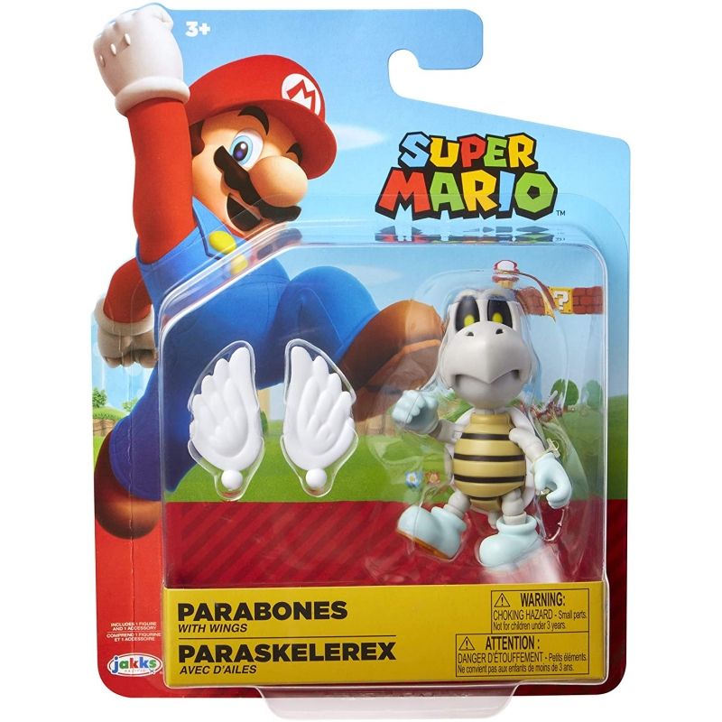 Super Mario Figurine D'action De 10 2 Cm Parabones De Collection Avec Ailes