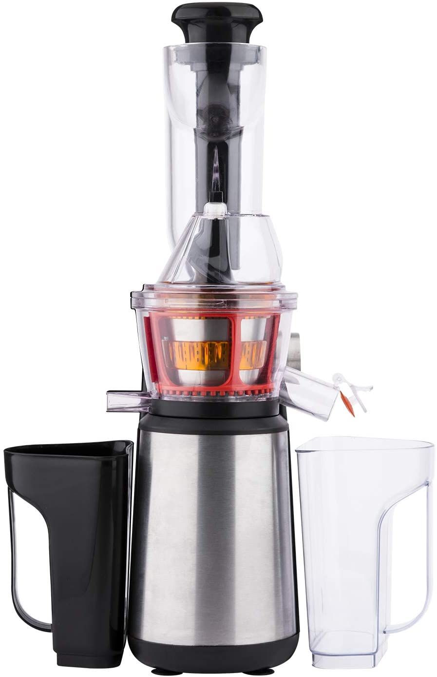 Extracteur de Jus de Fruits et Légumes vertical GSX24 H.Koenig Centrifugeuse Vitamin + sans BPA 82 mm Large Bouche 3 tamis pour jus fin ou épais et sorbet Pression douce 50 tours - vue 7