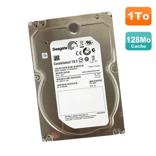 Disque Dur Interne Seagate Disque Dur 1To Sata 3.5" Seagate St1000Nm0033 9Zm173-004 Constellation Es.3