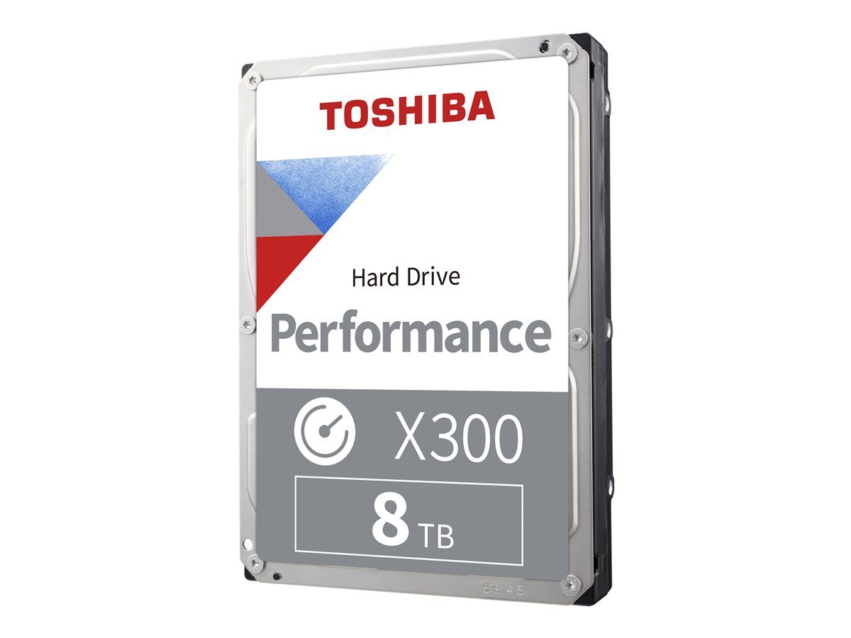 Toshiba X300 Performance - Disque dur - 8 To - interne - 3.5 - SATA 6Gb/s - 7200 tours/min - mémoire tampon : 256 Mo