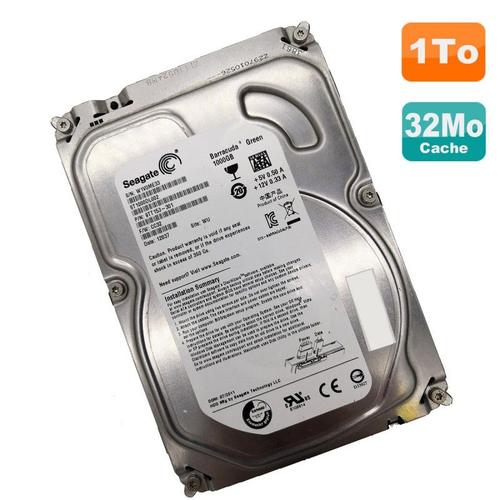 Disque Dur Interne Seagate Disque Dur 1To Sata 3.5" Seagate Barracuda St1000Dl002 9Tt153-301 Cc32 12037