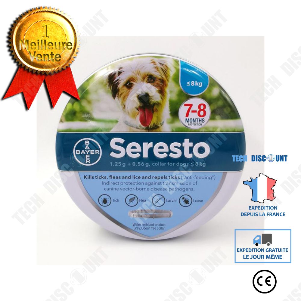 Td® Collier Anti-Insectes Pour Chat Et Chien Collier Anti-Moustique Anti-Peste Collier Anti-Parasitaire Réglable