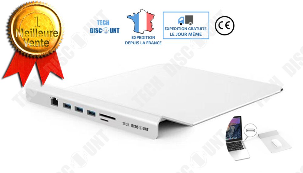 Hub usb 3.0 alimentation externe ethernet 4 ports concentrateur ordinateur portable macbook samsung commutateur transfert données