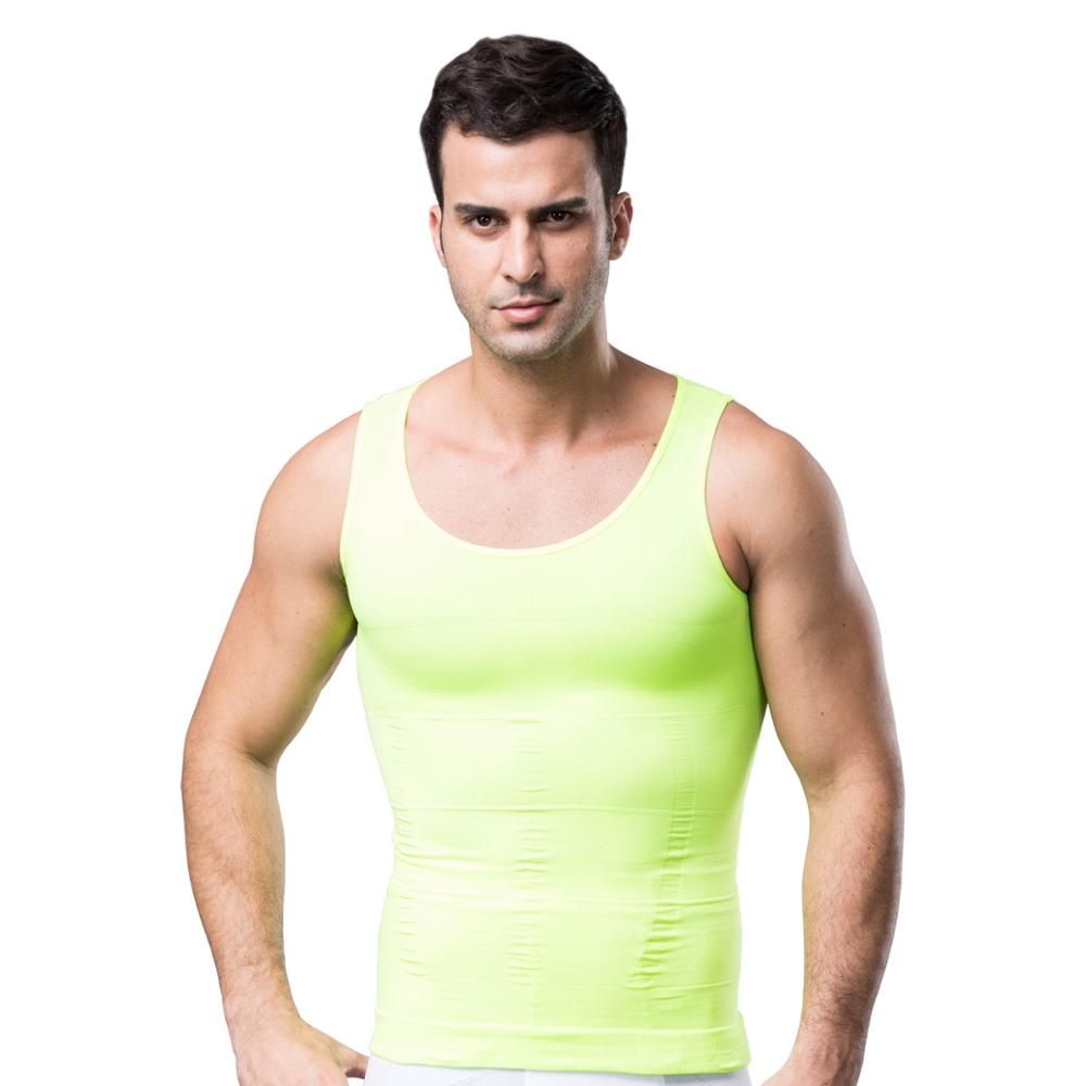 Hommes Minceur Corps Shaper Gilet Abs Abdomen Mince Chemise De Compression Pour Cacher Homme Seins Élastique Sous-Vêtement Mince Ceinture Top Corset Réservoir Gaine Ventre Plat Gaine Minceur Body Homme Maigrir Perdre