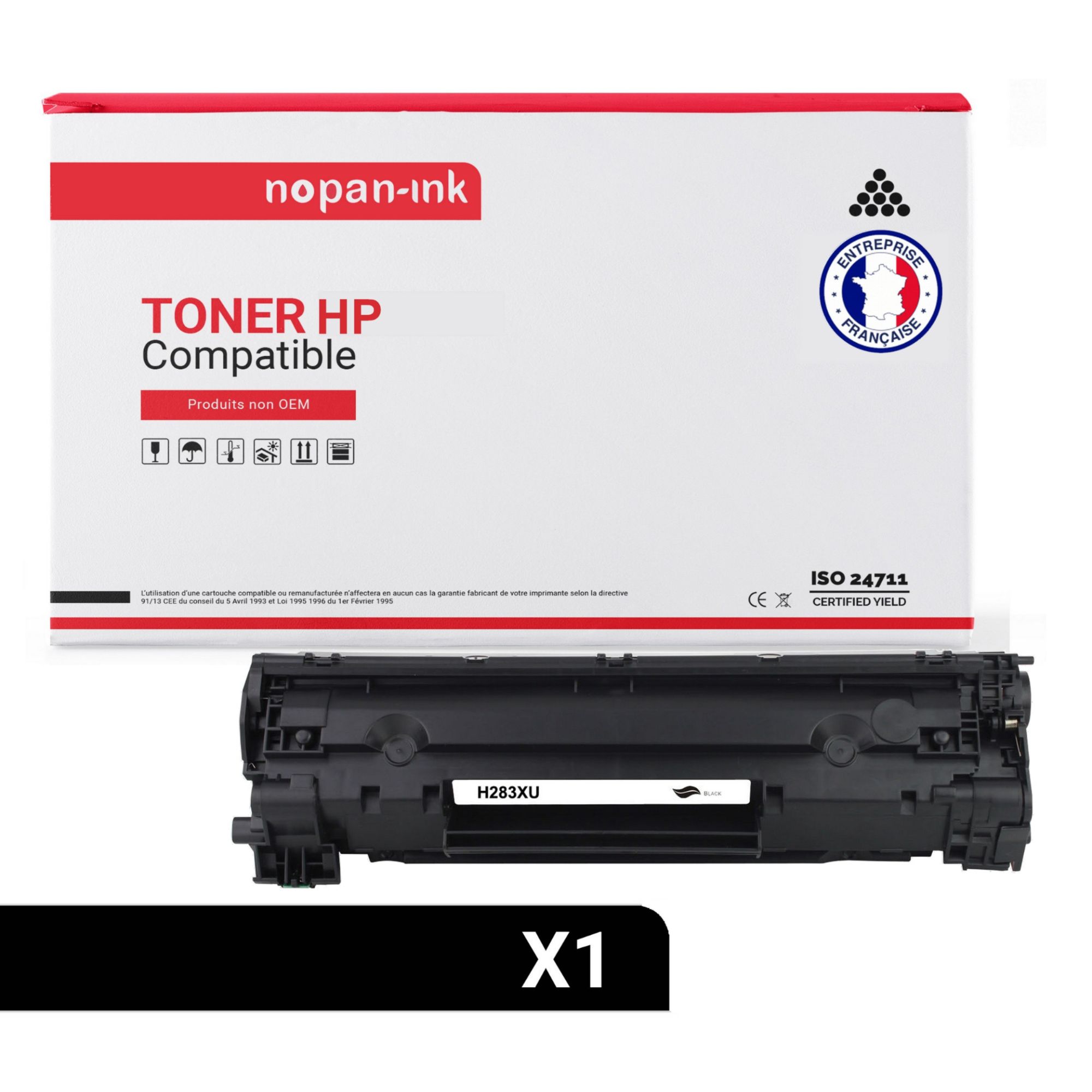 NOPAN-INK - x1 Toner - CF283X 83X (Noir) - Compatible pour HP LaserJet Pro M201dw HP LaserJet Pro M201n HP LaserJet Pro M202dw HP LaserJet Pro M202n HP LaserJet Pro M244dw HP LaserJet Pro M247dw HP