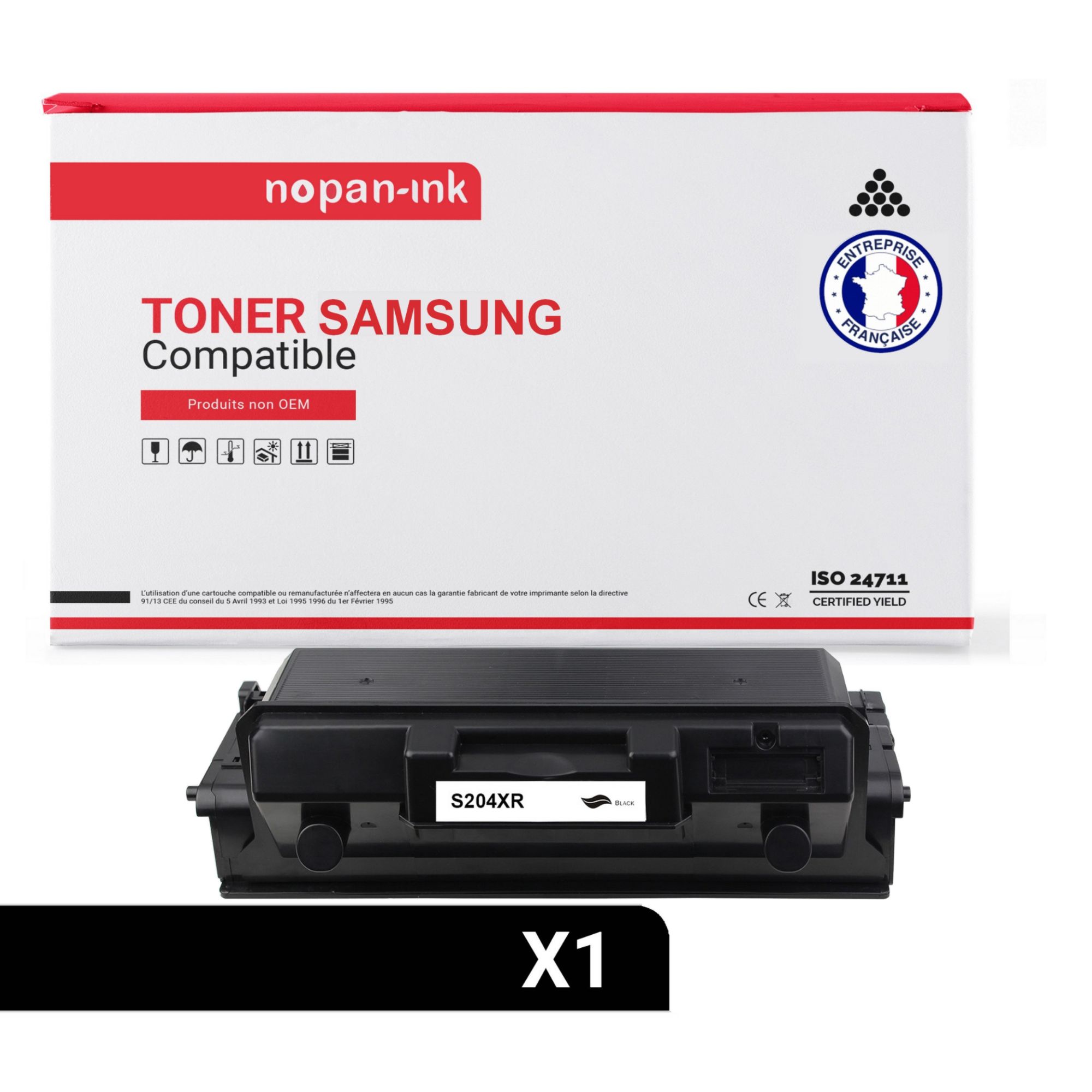 NOPAN-INK - x1 Toner - MLT-D204L (Noir) - Compatible pour Samsung ProXpress M 3325 ND Samsung ProXpress M 3325 ND Premium Line Samsung ProXpress M 3375 FD Samsung ProXpress M 3375 FD