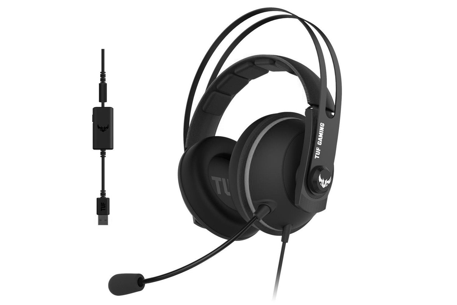 ASUS TUF Gaming H7 - Micro-casque - Circum-aural - Virtuel 7.1 - Filaire - USB, Jack 3,5mm - Gun métal