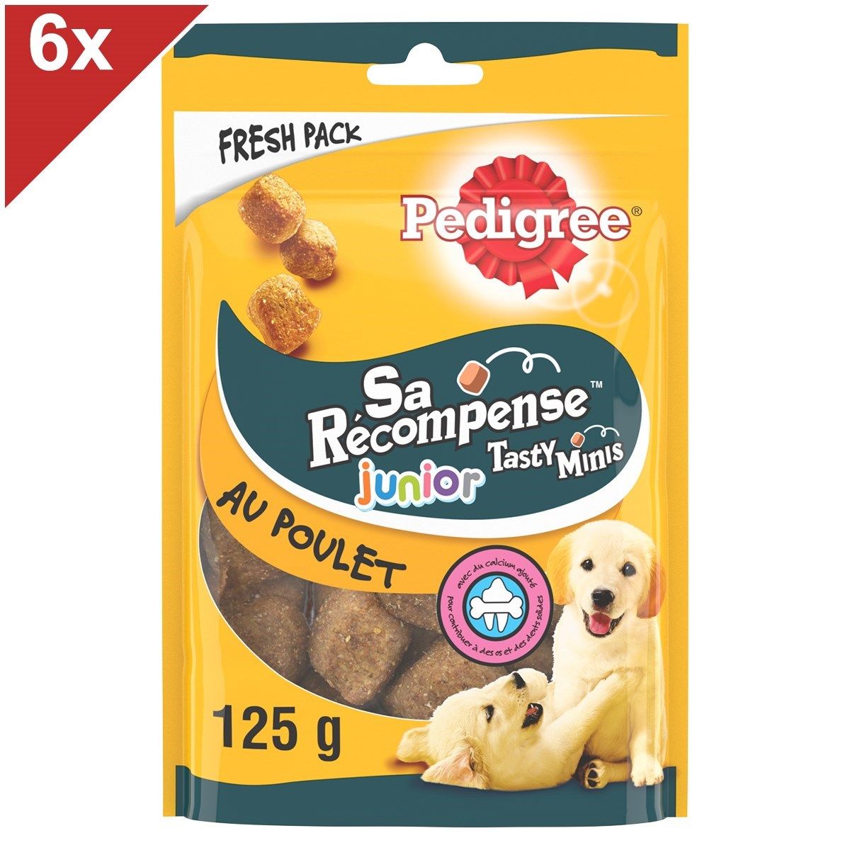 Pedigree Sa Récompense Junior Friandises Au Poulet Pour Chiot 6x125g