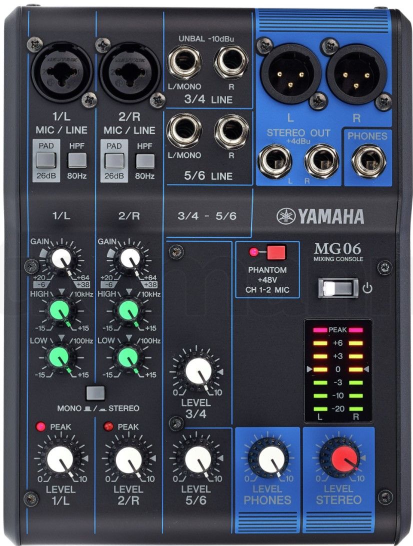 Yamaha MG06 table de mixage 6 canaux