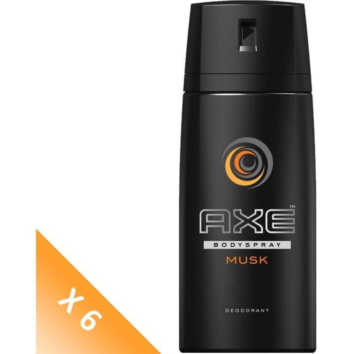 Axe Musk Déodorant Homme Spray Antibactérien Fraîcheur 48h Contre les Mauvaises Odeurs Lot de 6x150ml - vue 10