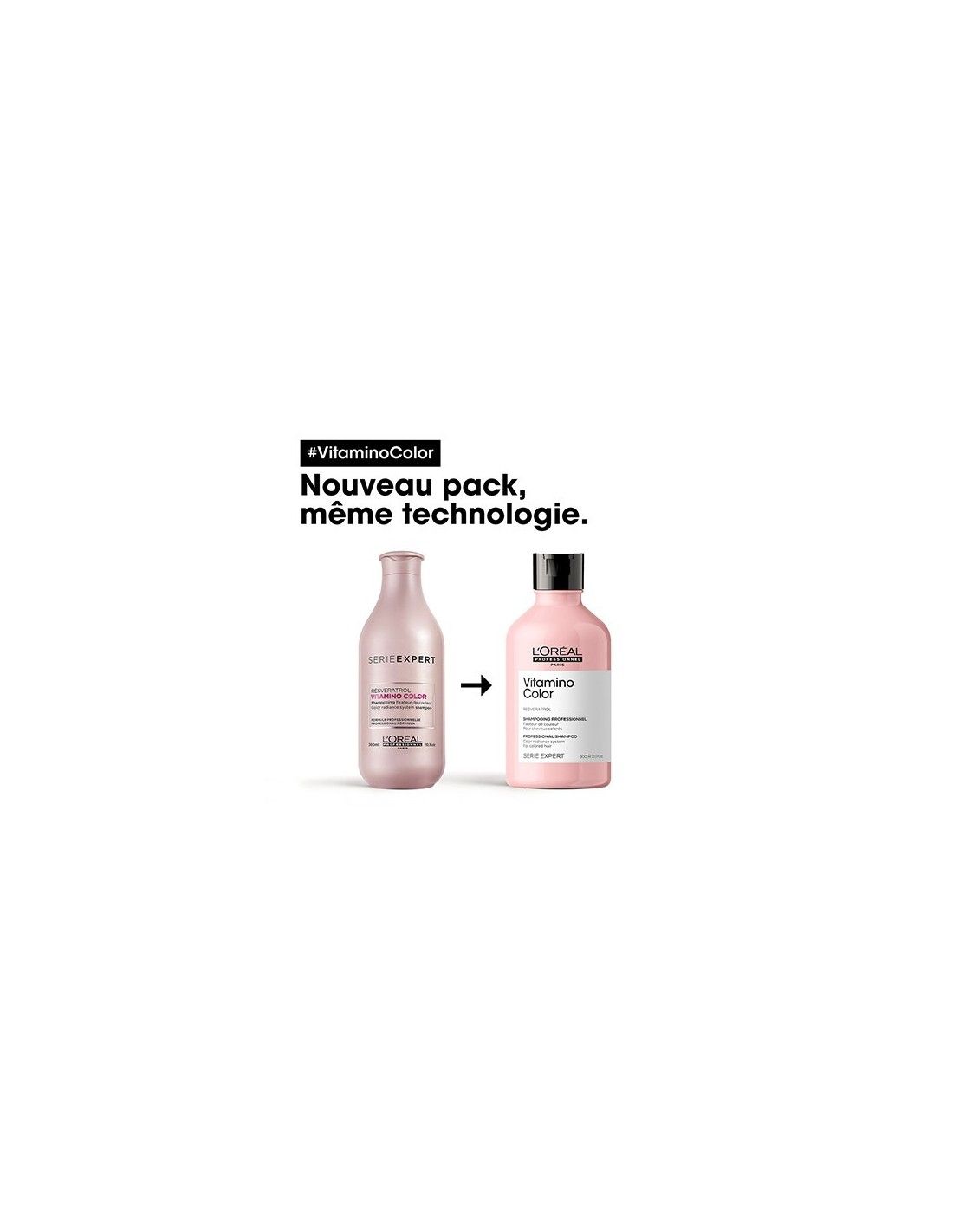 'Oréal Professionnel Shampoing Fixateur de couleur Cheveux Colorés & Méchés en Manque d'Éclat Anti Oxydant Prolonge & Sublime la Couleur Douceur & Brillance Vitamino Color Serie Expert 500ml