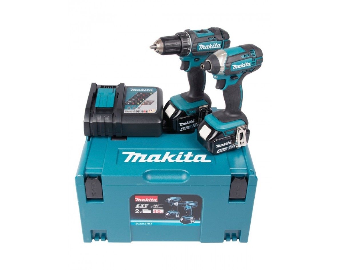Pack 2 outils MAKITA DLX2127MJ DDF482 + DTD152 18 V Li Ion 2 x 4 Ah
