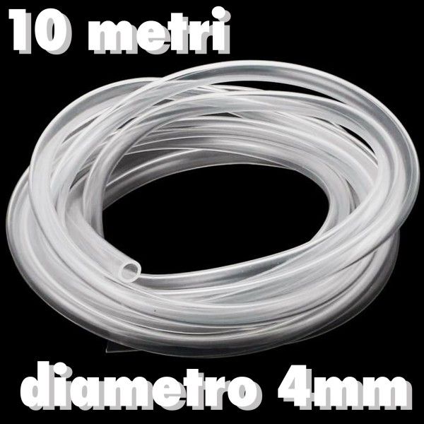 Trade Shop - Tuyau Acrylique 4mmx10mt Flexible Aerators Water Aquarium Pump Liquids Filter