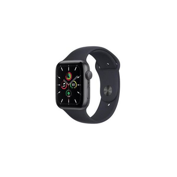 Apple Watch SE OLED 44 mm Numérique 368 x 448 pixels Écran tactile Gris Wifi GPS (satellite)
