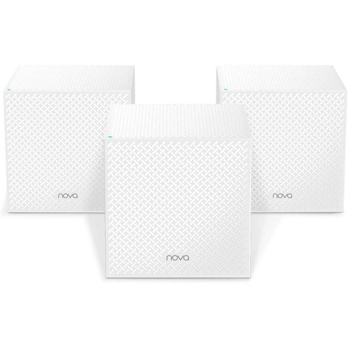WiFi Mesh AC2100 Couverture 500 m² Tribande Tenda Nova MW12 3 pack Système mesh wifi répéteur puissant installation facile Alexa Compatible