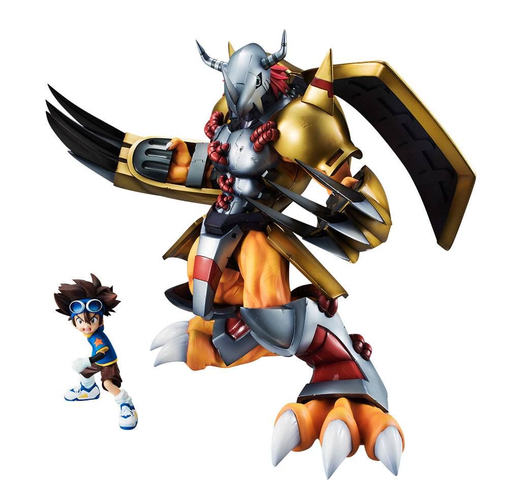 Digimon Adventure G.E.M. Series Statuette Pvc Wargreymon & Taichi 25 Cm