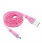 Cable Smiley Lightning pour "IPHONE 13 Mini" LED LumiereChargeur USB Connecteur - ROSE PALE